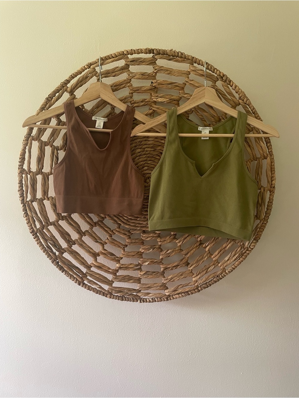 Bundle of Bozzolo Ribbed Crop Tank Tops